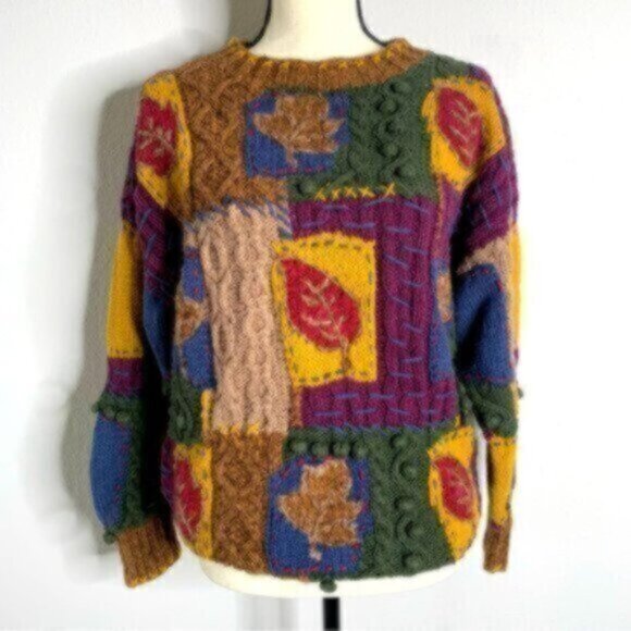 Express Tricot Rare Vintage Color Block Sweater - Picture 7 of 12